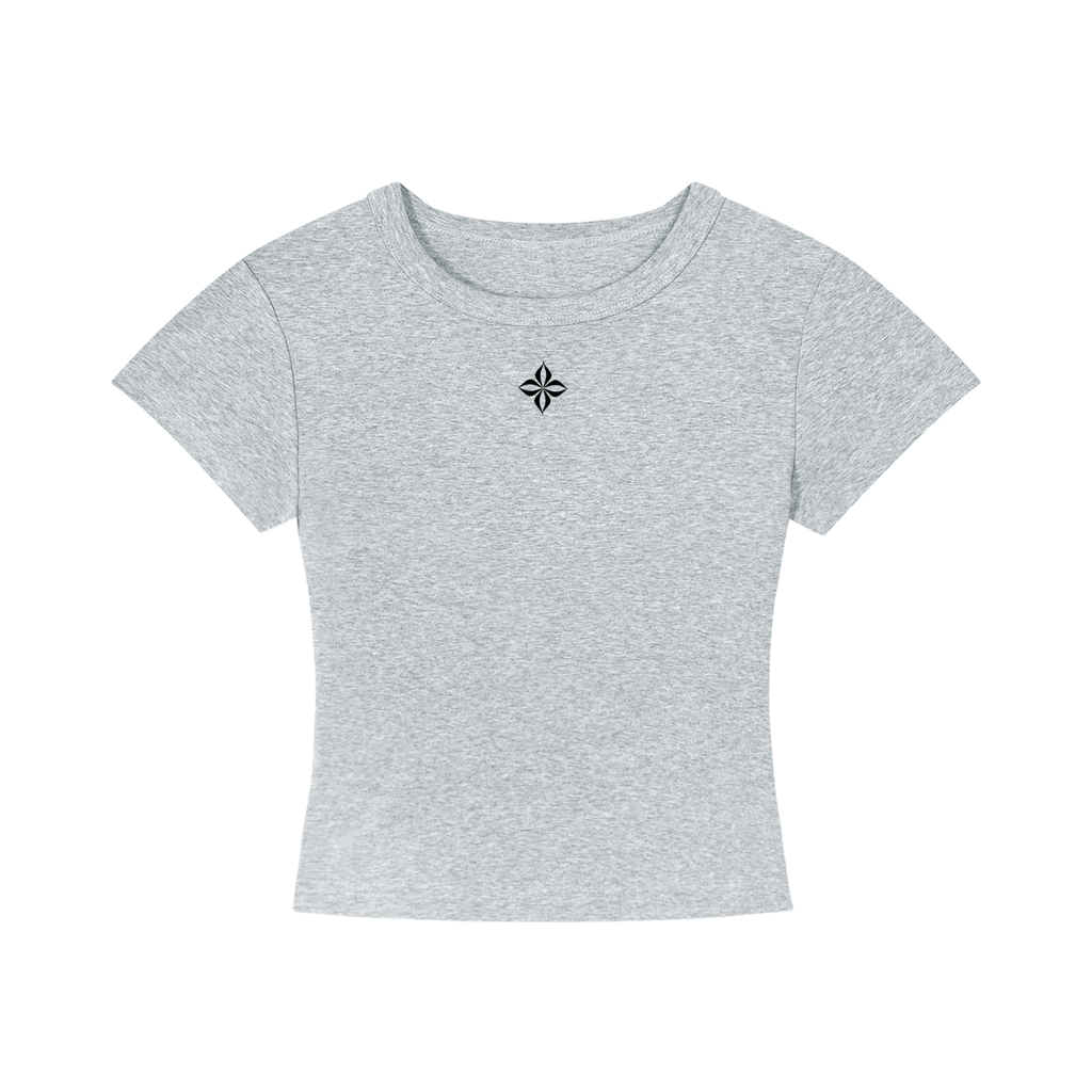 INHERITED Baby Tee in Pewter