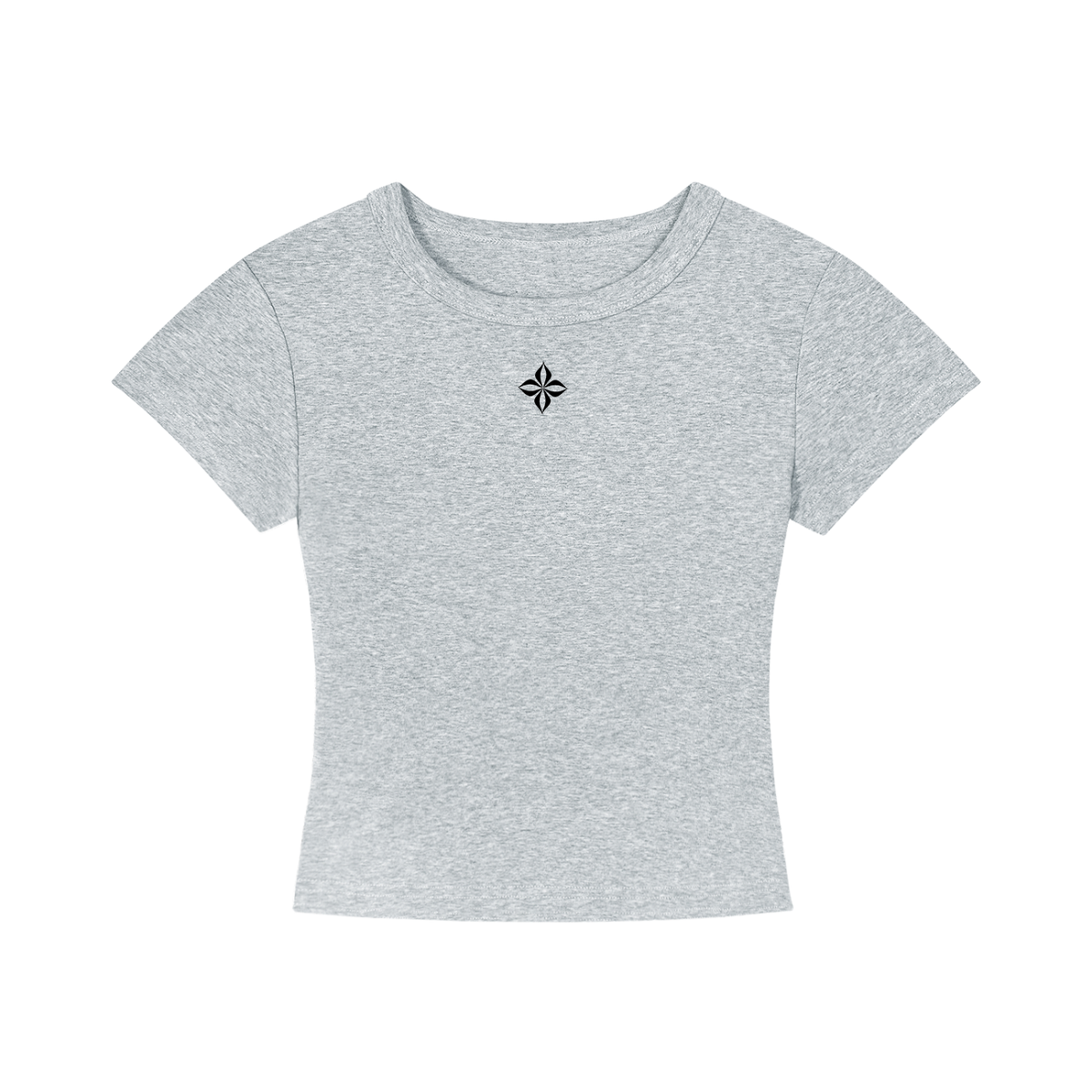 INHERITED Baby Tee in Pewter