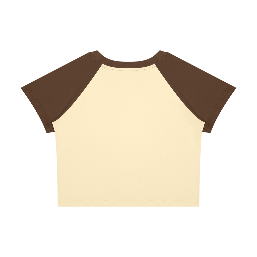 Little Sister Tee in Butter & Espresso, back