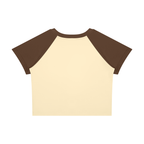 Little Sister Tee in Butter & Espresso, back