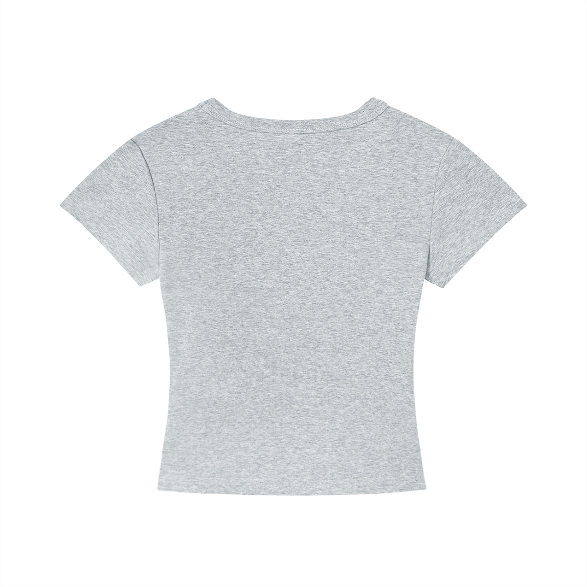 INHERITED Baby Tee in Pewter, back